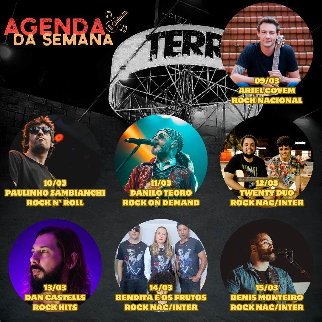 Agenda da Semana - Terrraço Pizza Bar