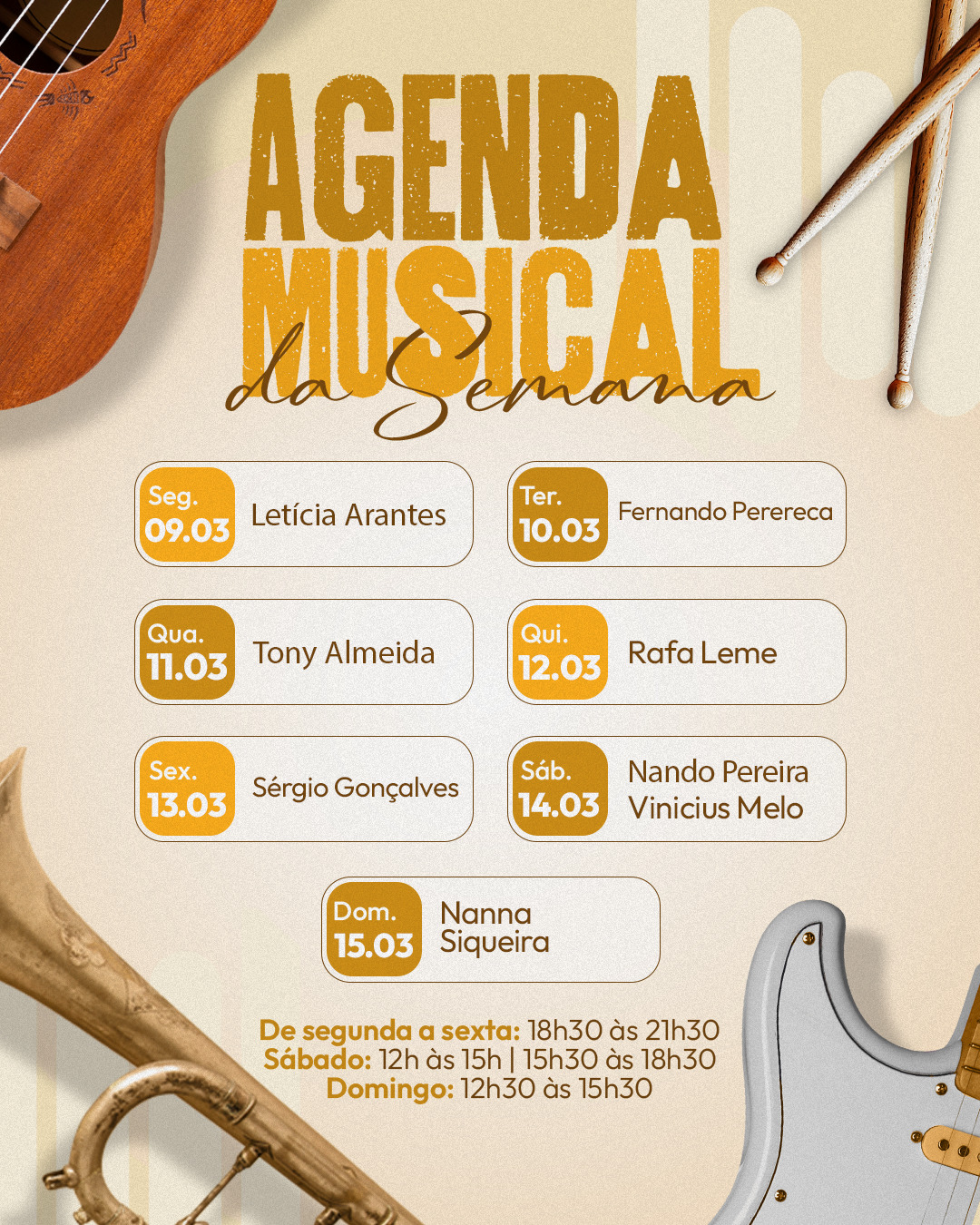 Agenda Musical - Novo Mercadão