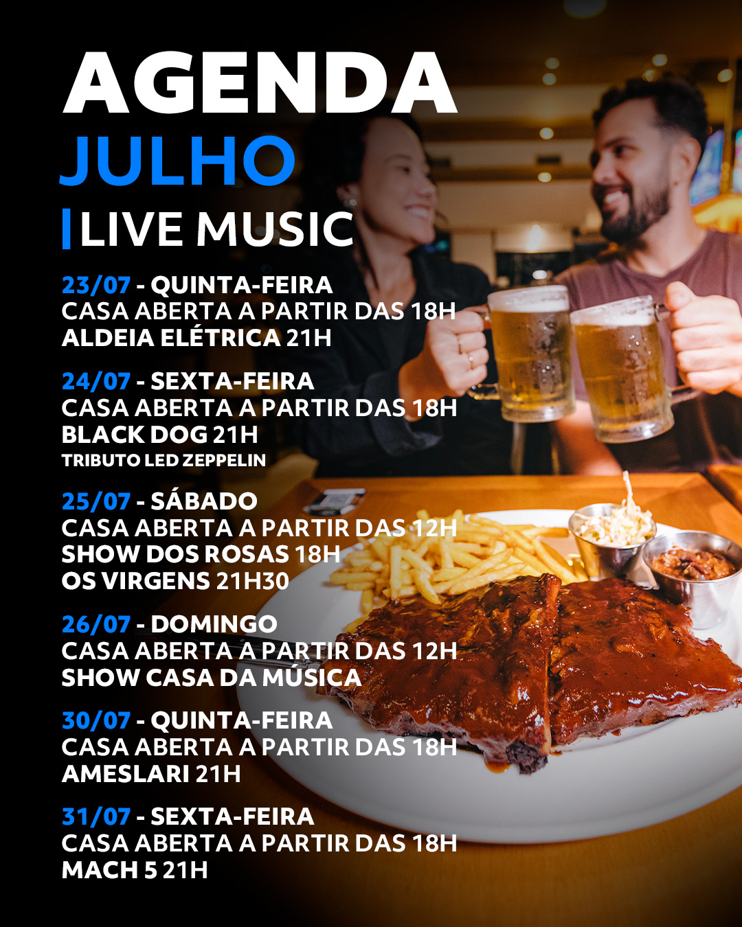 Agenda Julho - HardRock