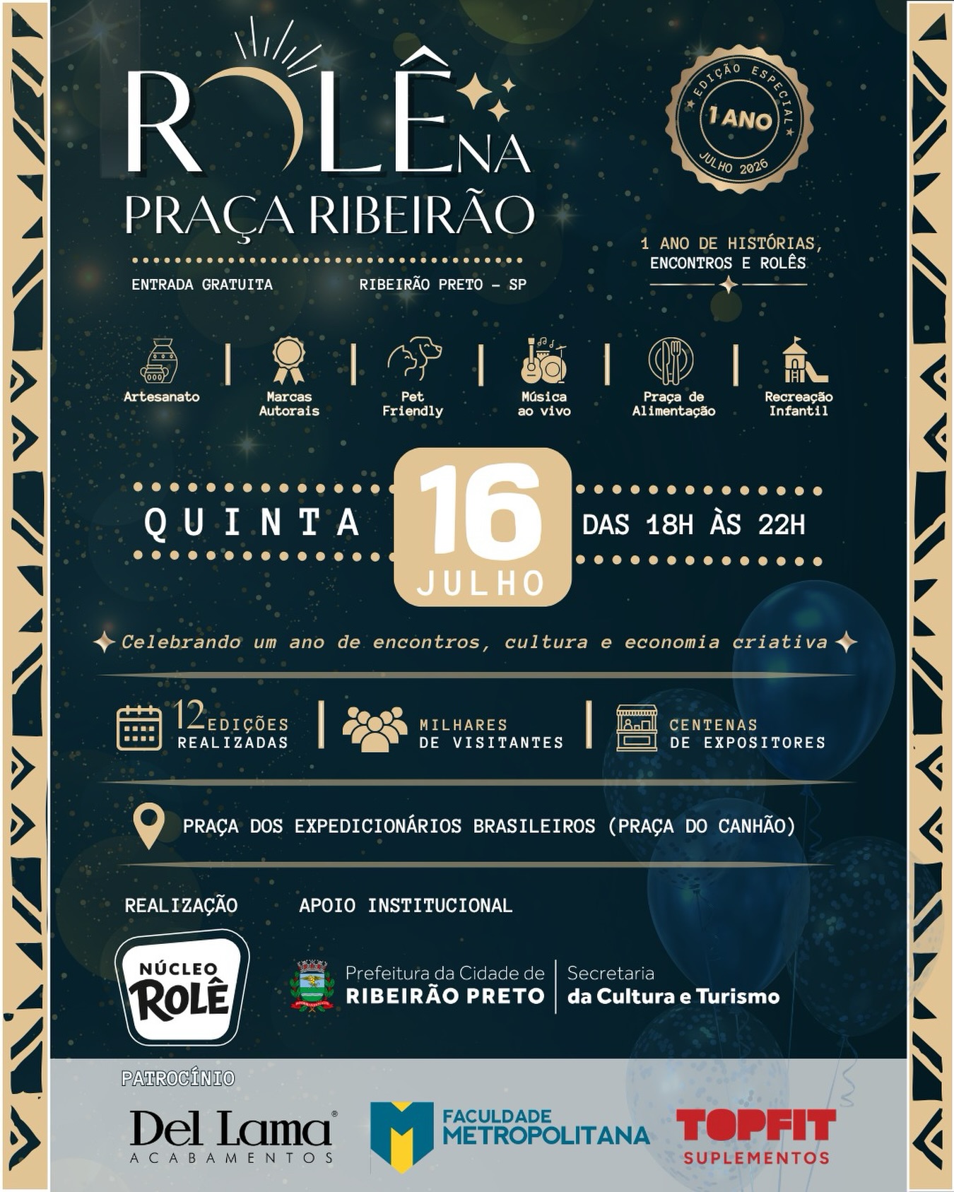  O Rolê na Praça faz 1 ano